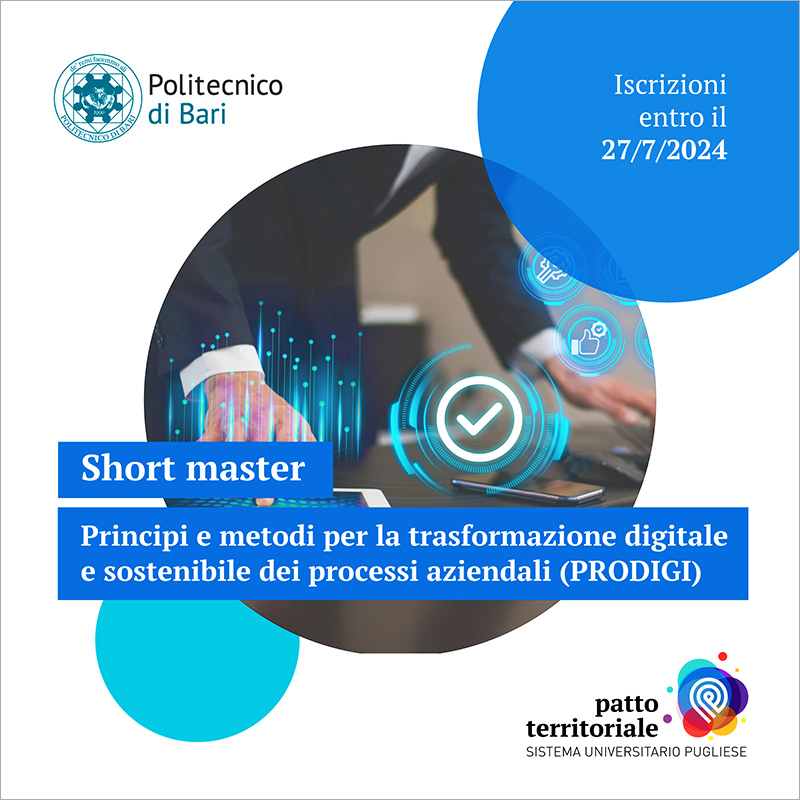 Short master trasformazione digitale processi aziendali Politecnico Openwork Bari