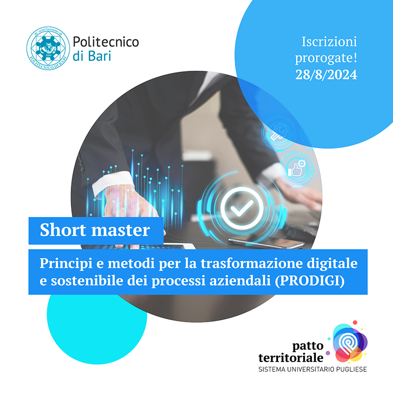 Short master trasformazione digitale processi aziendali Politecnico Openwork Bari